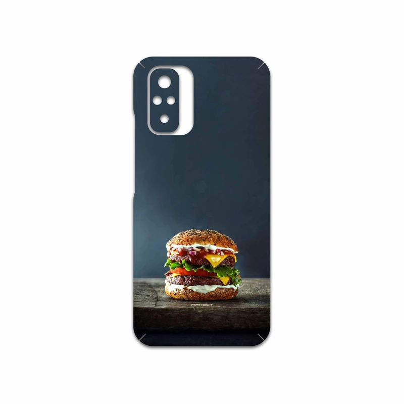 برچسب پوششی ماهوت مدل Hamburger مناسب برای گوشی موبایل شیائومی Redmi Note 10