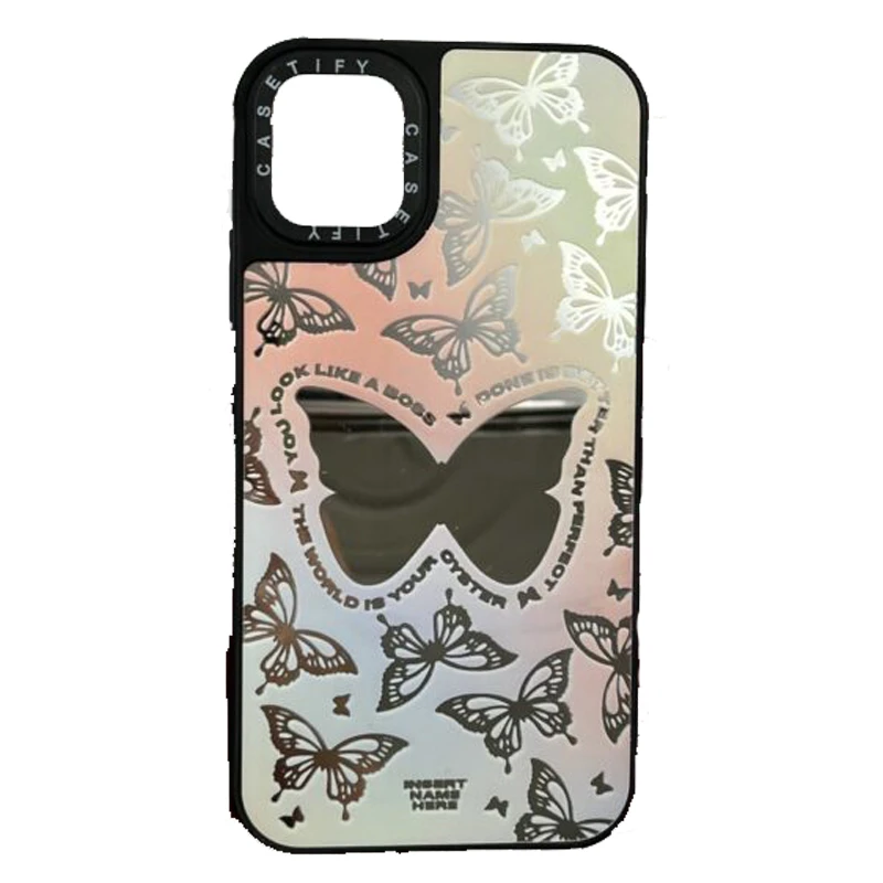 کاور طرح پروانه آینه ای مناسب برای گوشی موبایل اپل IPHONE 14