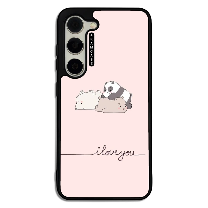 کاور آکام مدل AMCWSGS23-BARE BEAR12 مناسب برای گوشی موبایل سامسونگ Galaxy S23