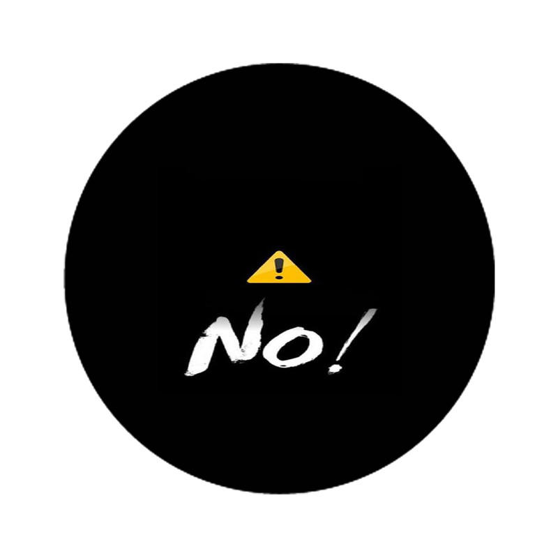 استیکر لپ تاپ طرح NO کد 5033