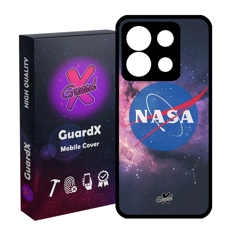 کاور گارد ایکس طرح Nasa مدل Glass10012 مناسب برای گوشی موبایل شیائومی Redmi Note 13 5G