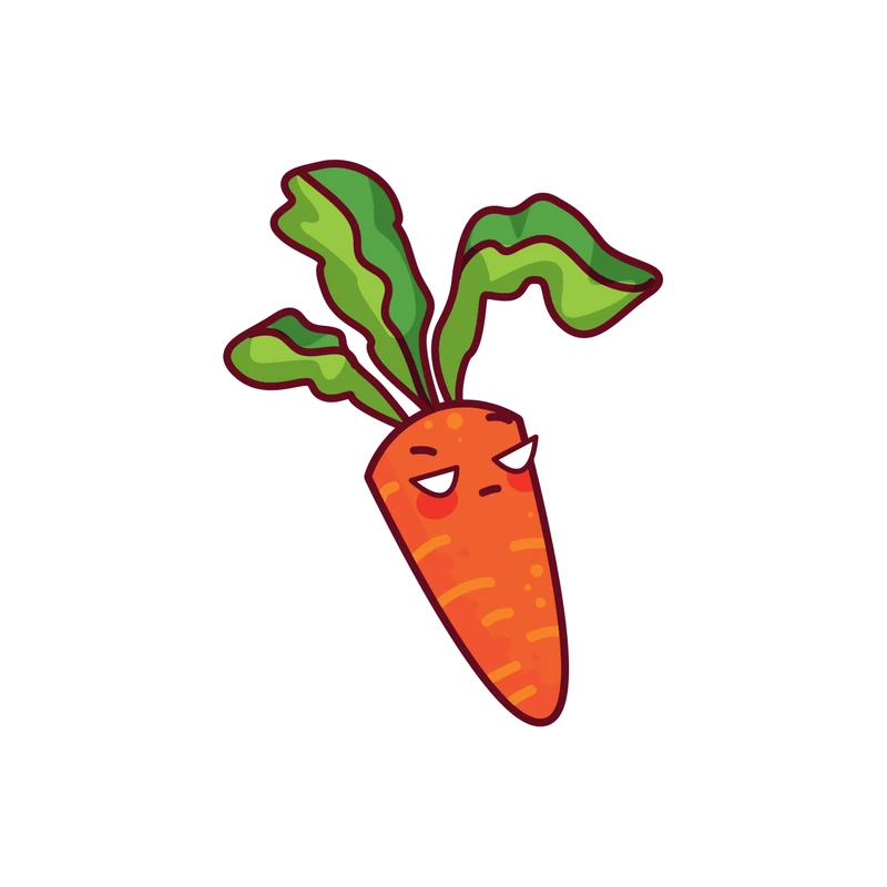 برچسب لپ تاپ پویا مارکت طرح هویج کد 1587