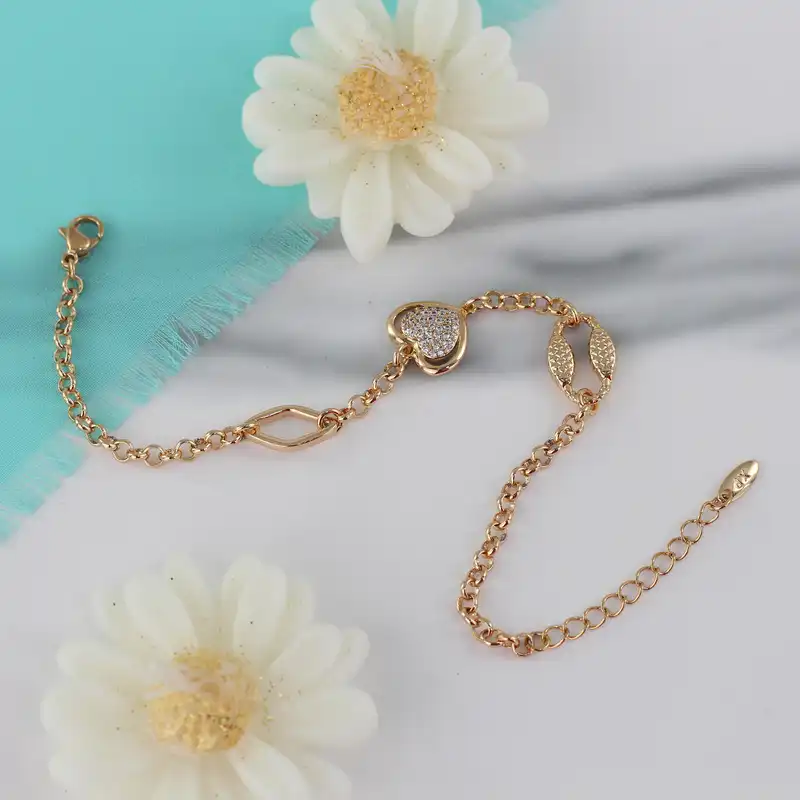 دستبند زنانه ژوپینگ مدل قلب کد DD365