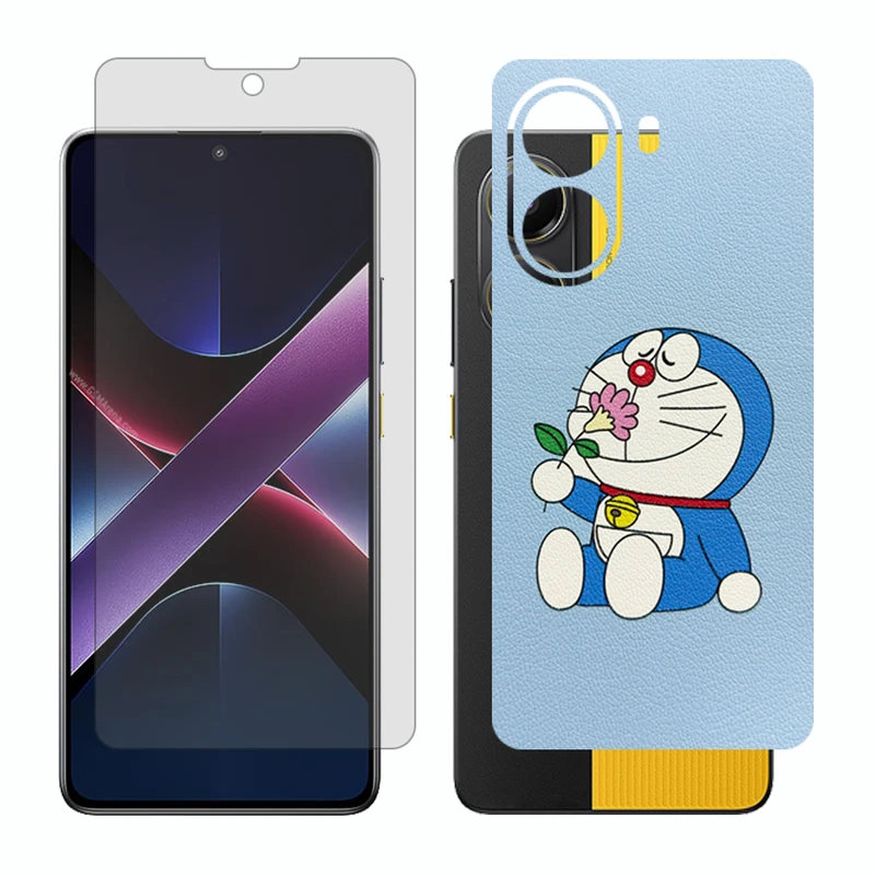 محافظ صفحه نمایش شفاف گلس مدل Together مناسب برای گوشی موبایل شیائومی Poco X7 Pro به همراه برچسب پوششی پشت گوشی