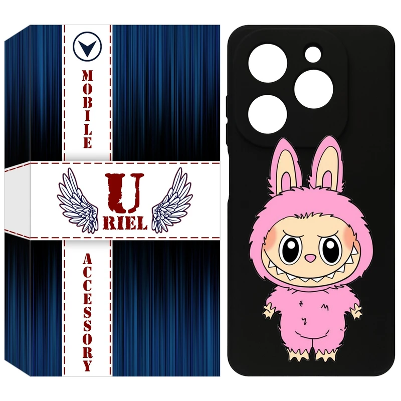 کاور یوریل قاب مدل KSH کد 129 طرح عروسک لبوبو مناسب برای گوشی موبایل تکنو Spark 20 / Spark Go 2024