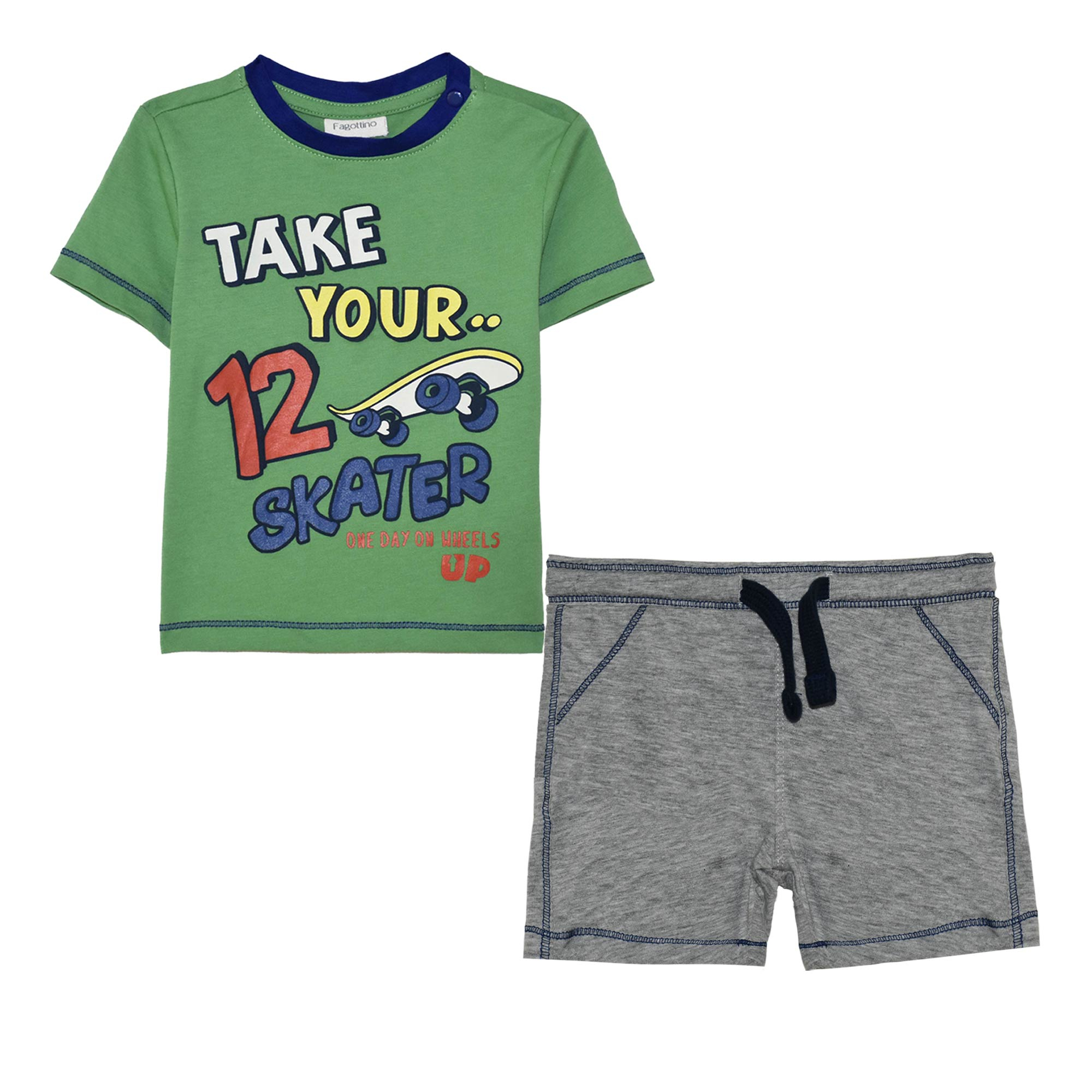 ست تی شرت و شلوارک نوزادی او وی اس مدل LU-2412966