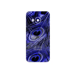 MAHOOT Purple Feather Cover Sticker for HTC One ME