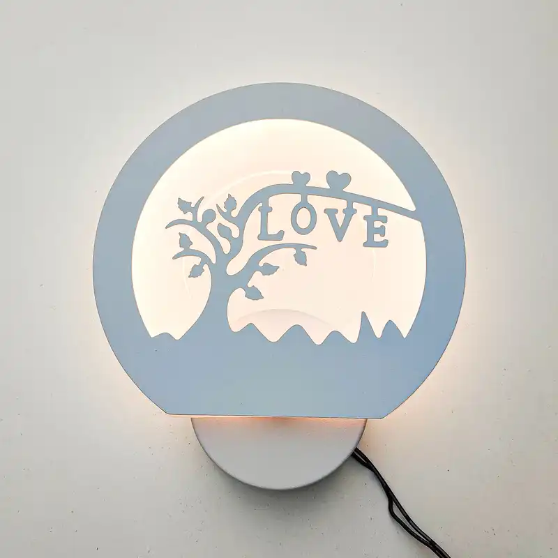 چراغ خواب مدل دیواری طرح love