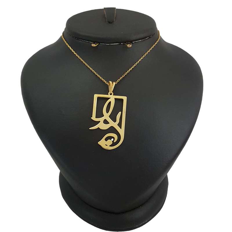 گردنبند نقره زنانه ترمه ۱ طرح لیدا کد mas 00284