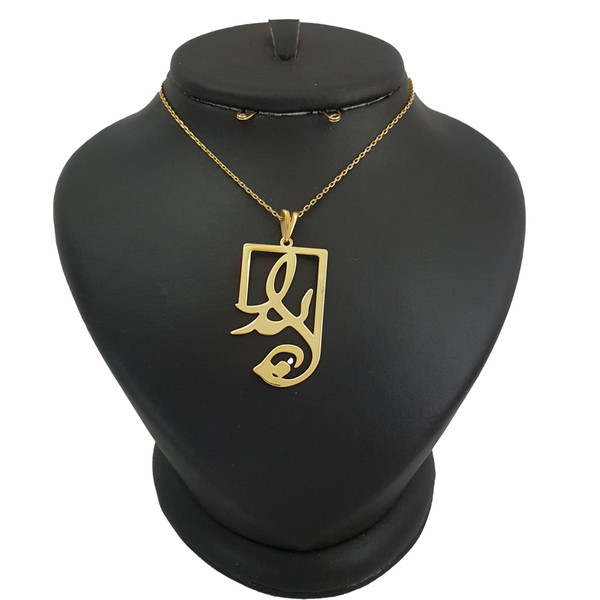 گردنبند نقره زنانه ترمه ۱ طرح لیدا کد mas 00284