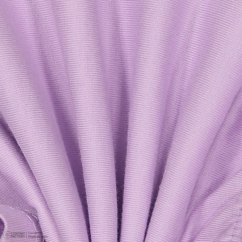 ست تی شرت و شلوارک دخترانه مادر مدل Pindo رنگ یاسی
