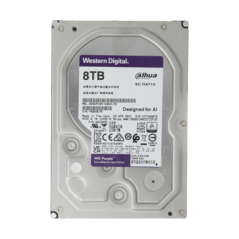 هارددیسک اینترنال وسترن دیجیتال مدل Purple WD82PURX-69GVLY0 ظرفیت 8 ترابایت 1