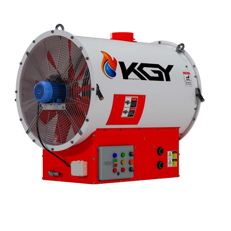 هیتر گازی کولاک گستر یزد مدل صنعتی اکسیال KG150