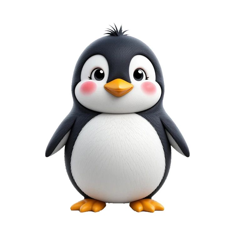 استیکر پارچه و لباس پاد آفرین مدل پنگوئن کد 620