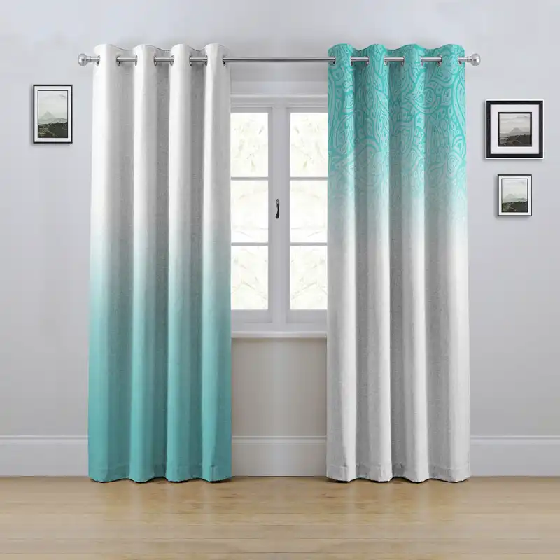 پرده مدل پانچی طرح داماسک سایز 280x145 سانتی متر