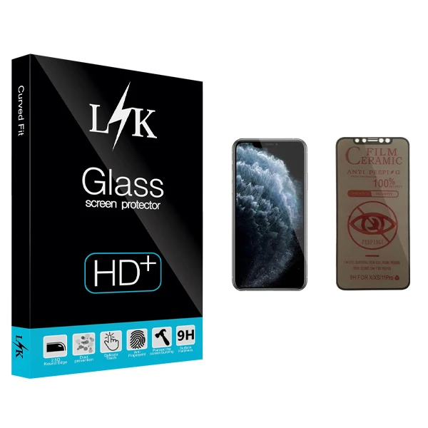 محافظ صفحه نمایش حریم شخصی ال کی مدل +HD مناسب برای گوشی موبایل اپل iPhone 11 Pro