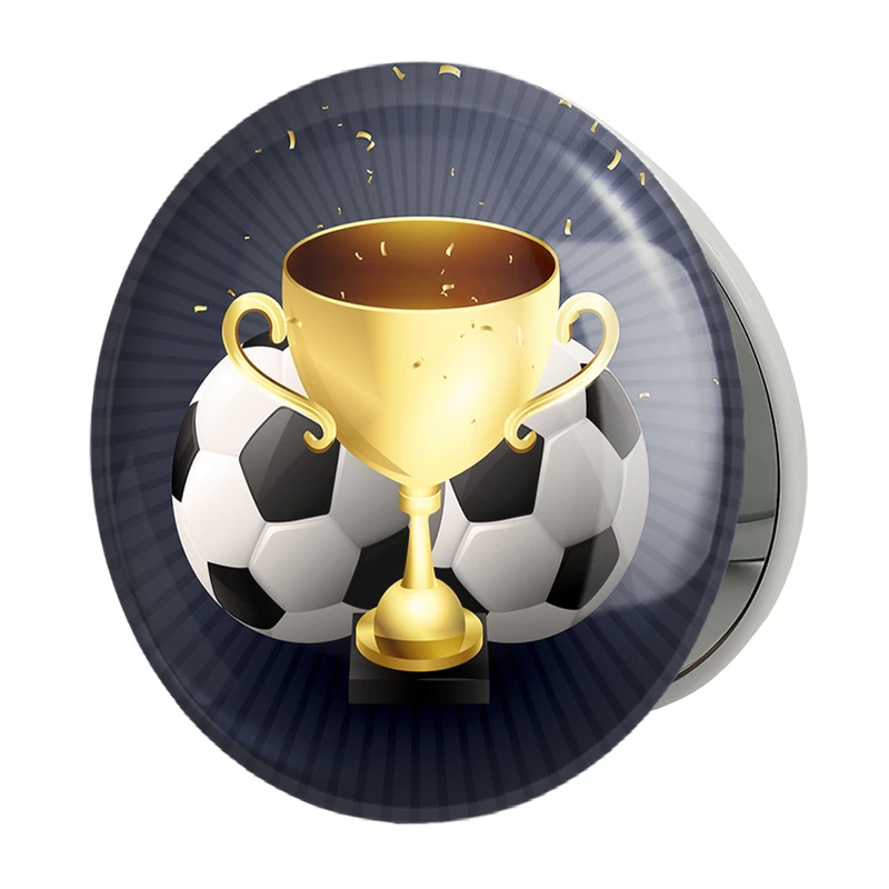 آینه جیبی خندالو طرح جام جهانی مدل تاشو کد 20724 