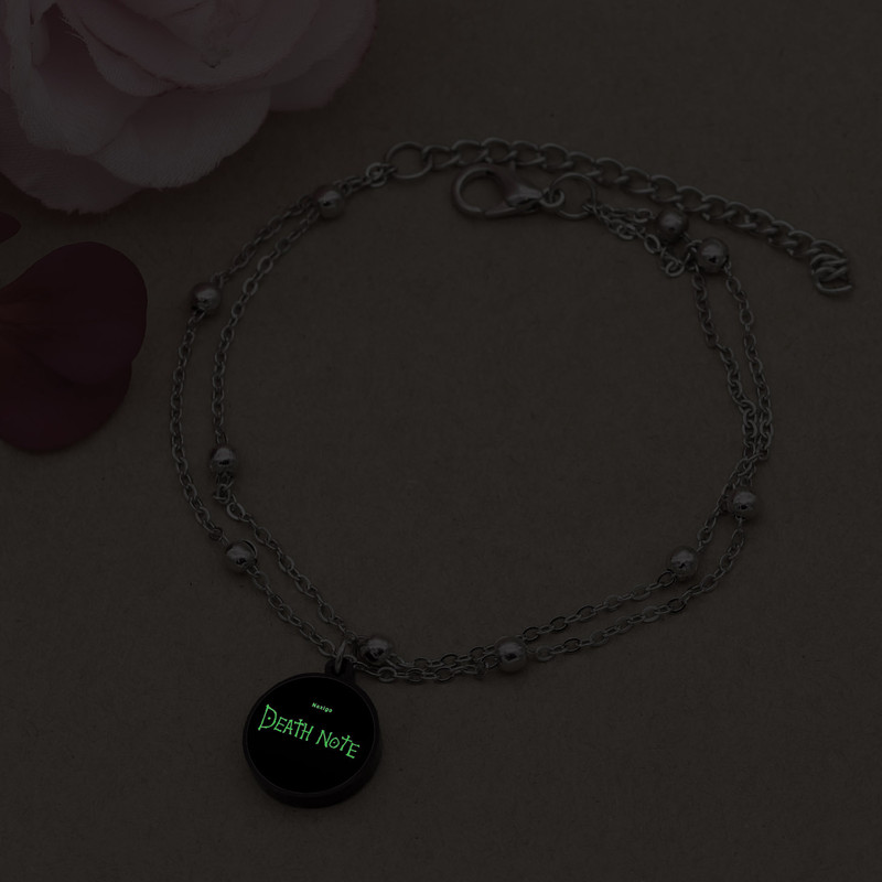 پابند زنانه ناکسیگو مدل شب تاب طرح Death Note کد LB7388