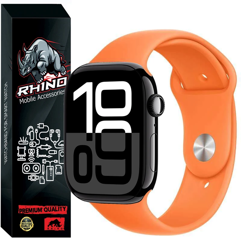 بند راینو مدل Silicone مناسب برای اپل واج سری 10 42 میلی متری