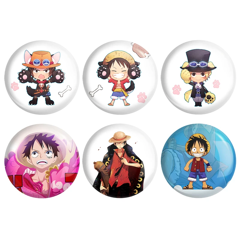 مگنت خندالو طرح انیمه وان پیس One Piece کد 939A مجموعه 6 عددی