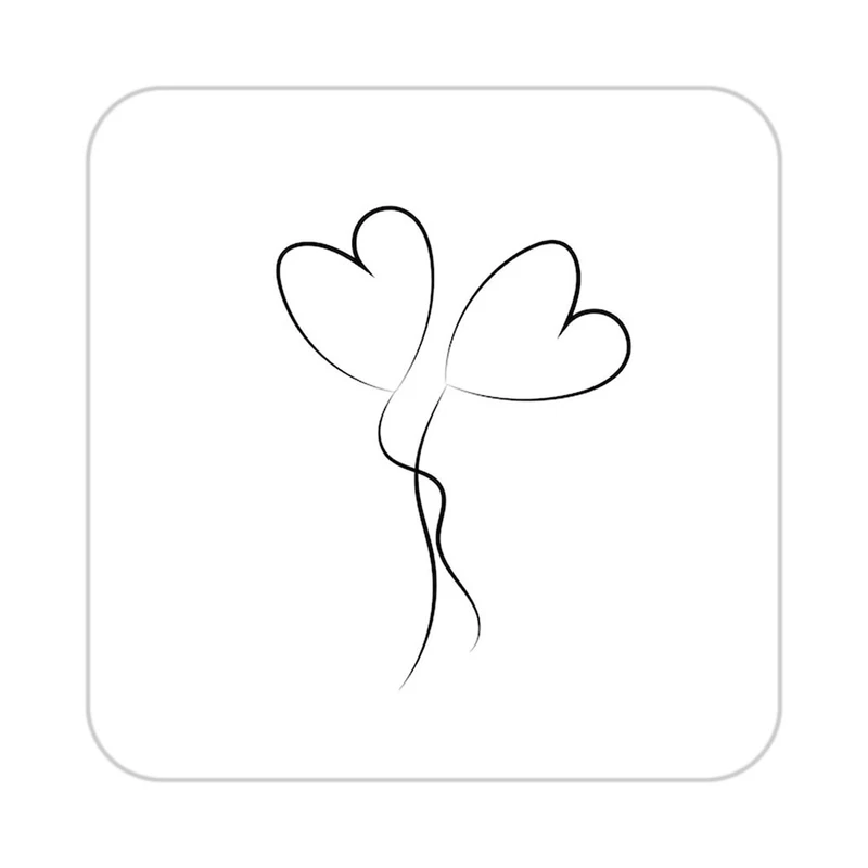 زیر لیوانی کاکتی طرح عاشقانه مدل mp39060