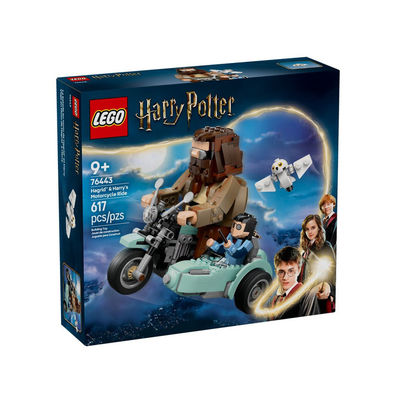 لگو 617 تکه سری هری پاتر مدل Hagrid & Harry s Motorcycle Ride کد 76443