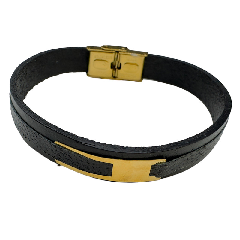 دستبند طلا 18 عیار مردانه مدل 011200
