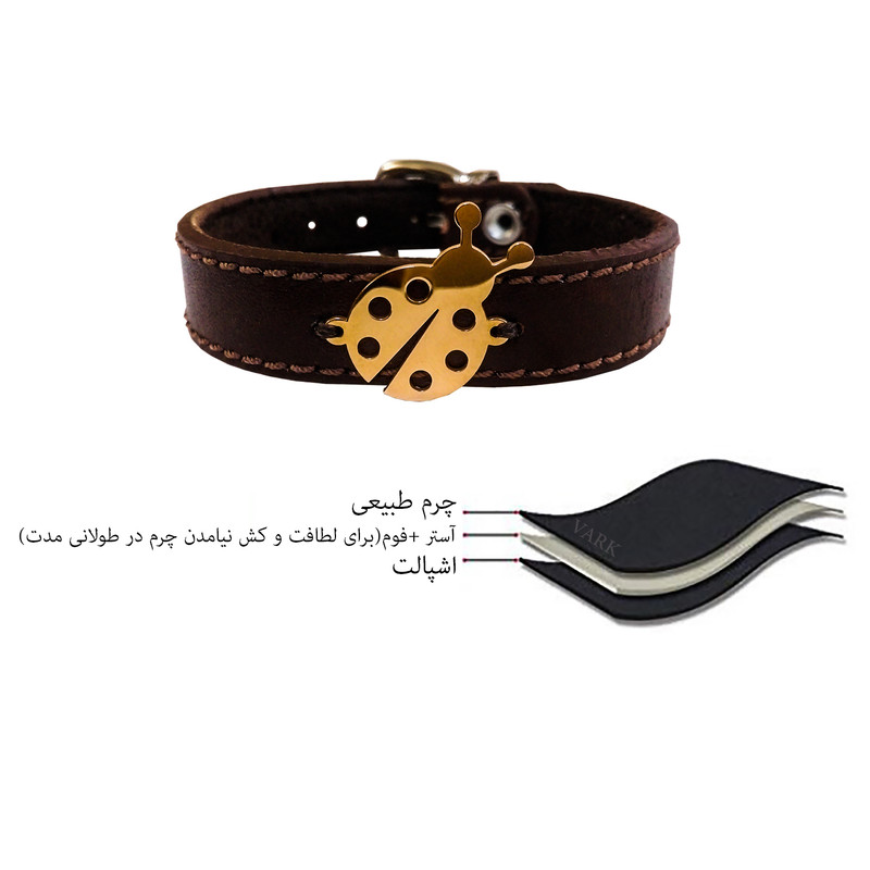 دستبند چرم وارک مدل رایان کد rb451 دستبند چرم وارک مدل رایان کد rb451