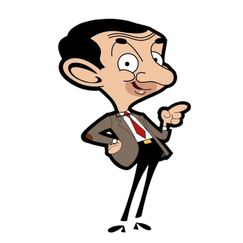 استیکر پارچه و لباس پاد آفرین مدل کارتونی مستر بین بامزه جذاب کد 1579