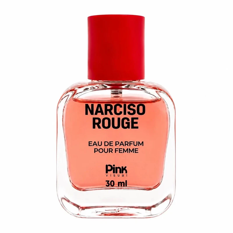 عطر جیبی زنانه پینک ویژوآل مدل Narciso Rouge با رایحه معتدل و شرقی حجم 30 میلی‌لیتر
