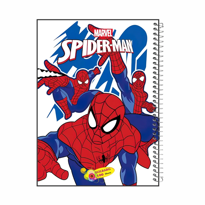 دفتر مشق 100 برگ گلبرگ مدل مردعنکبوتی کد 8627