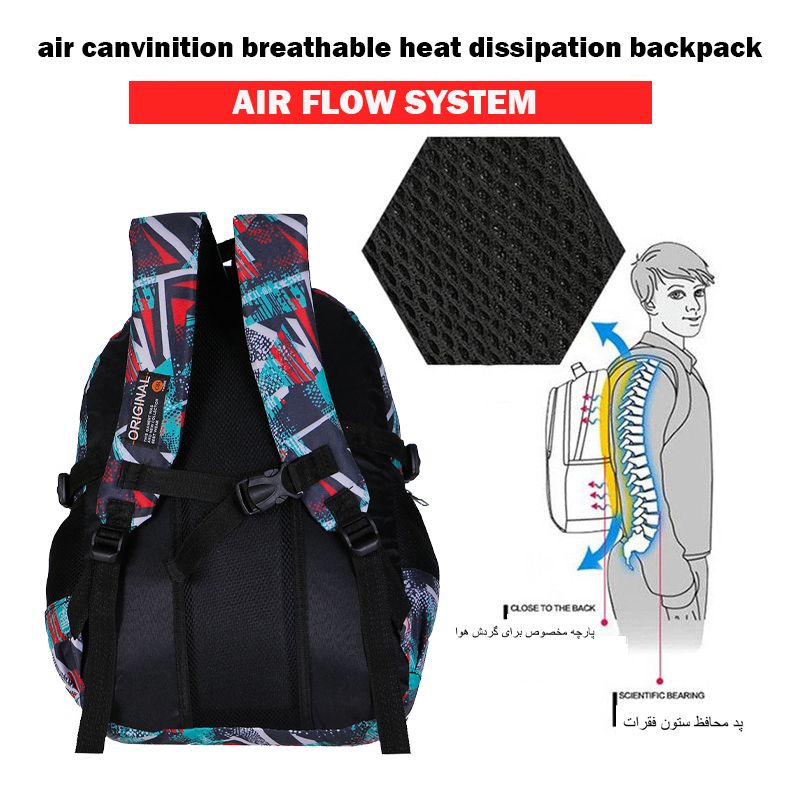 کوله پشتی پسرانه توریث مدل BVR-9900 -  - 10