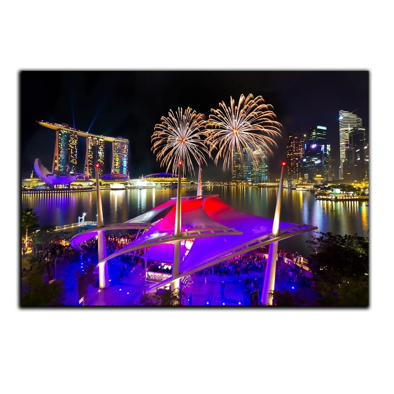 تابلو شاسی بکلیت طرح برج های سه قلو شهر سنگاپور مدل SH-518