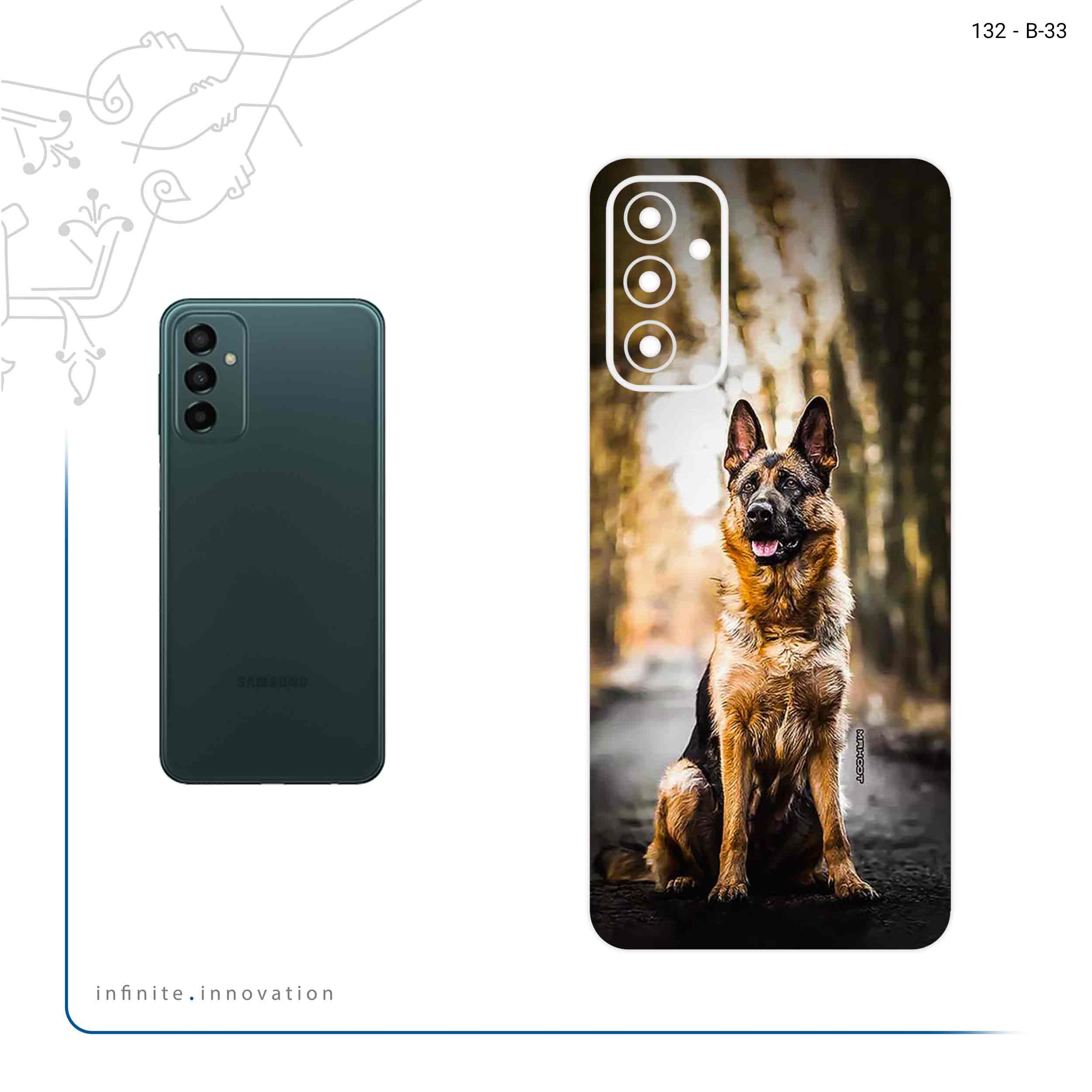 برچسب پوششی ماهوت مدل Dog_1 مناسب برای گوشی موبایل سامسونگ Galaxy M23