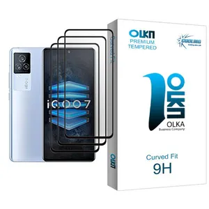 Cooling Olka Glass MIX003 Screen Protector For  iQOO 7 Pack Of 3