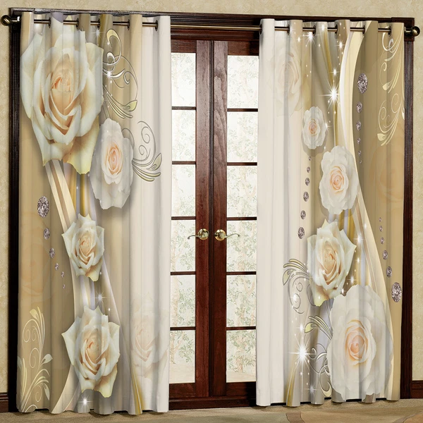 پرده مدل مخمل پانچی کد 7002 سایز 280x140 سانتی متر