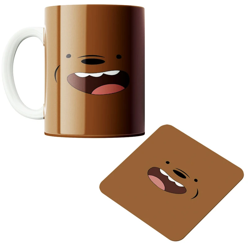 ماگ پادآفرین مدل کله فندقی کد 418 به همراه زیر لیوانی 