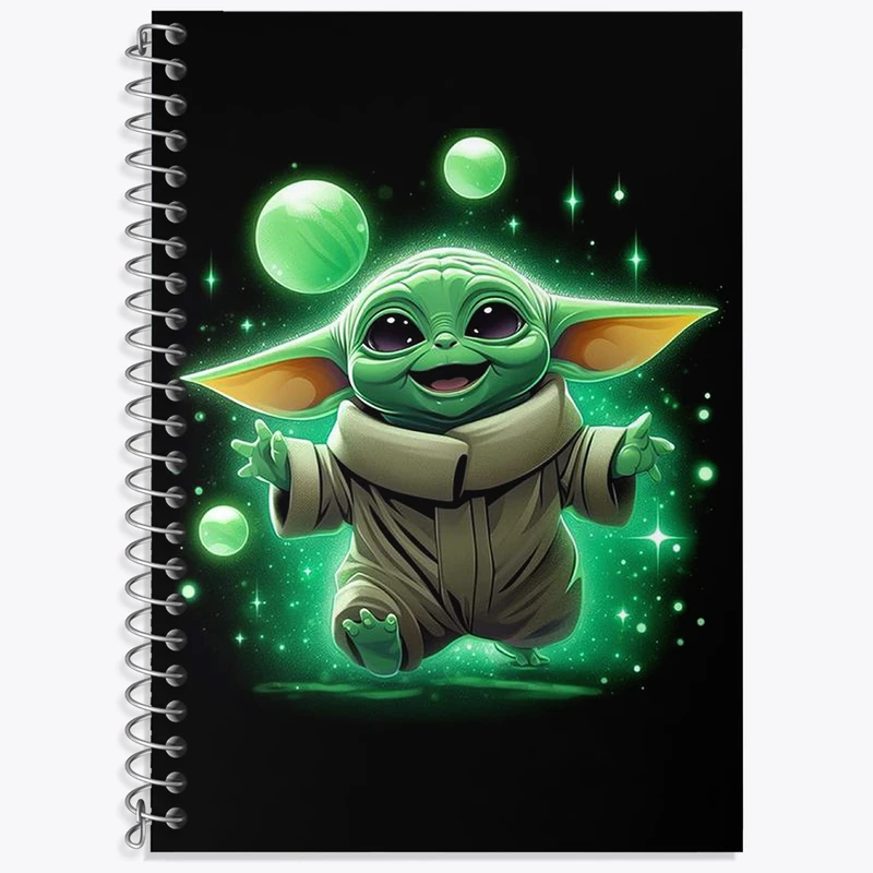 دفتر نت موسیقی 50 برگ خندالو طرح بیبی یودا کد N1858