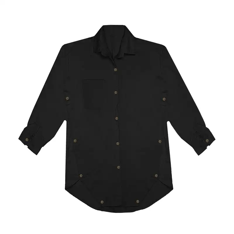 مانتو زنانه مدل لنین جلو دکمه کد01