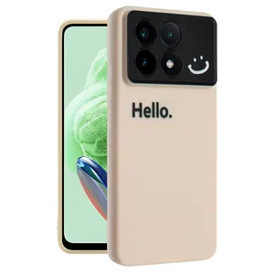 Hello model cover suitable for Xiaomi Poco X6 pro 5G / Redmi K70E mobile phone
