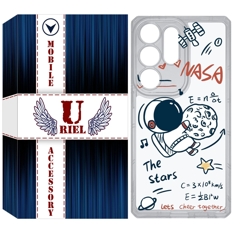 کاور یوریل مدل Clear کد 27 طرح ناسا مناسب برای گوشی موبایل سامسونگ Galaxy S25 Ultra