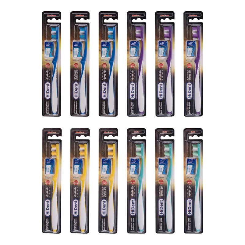 مسواک هایدنت مدل SUPERIOR با برس متوسط بسته 12 عددی مسواک هایدنت مدل SUPERIOR با برس متوسط بسته 12 عددی