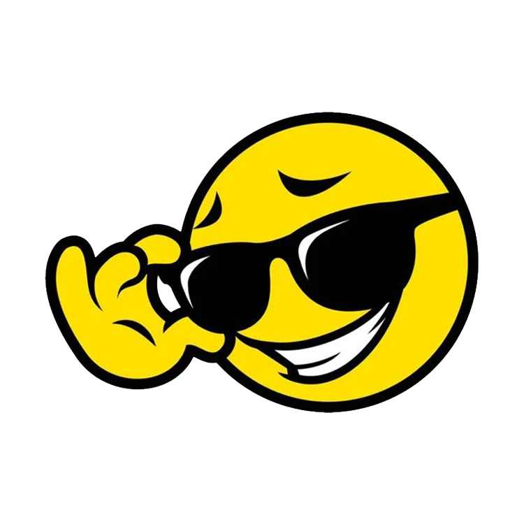 استیکر پارچه و لباس پاد آفرین مدل ایموجی خنده کد 1977