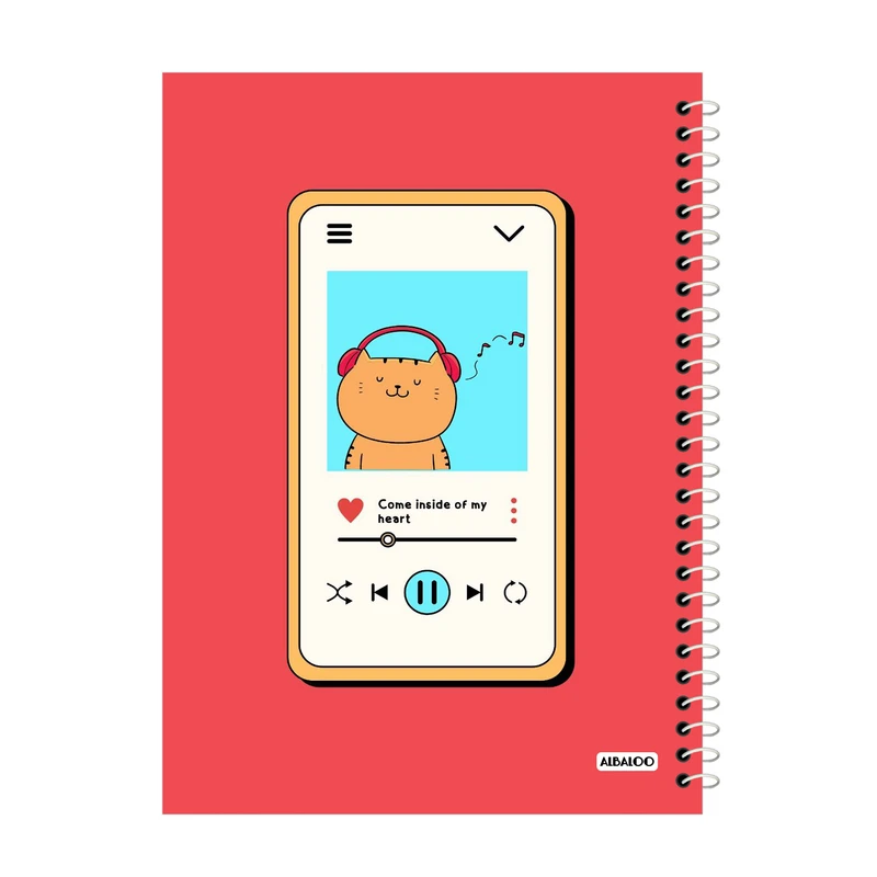 دفتر لغت 50 برگ آلبالو مدل فانتزی کد 2341