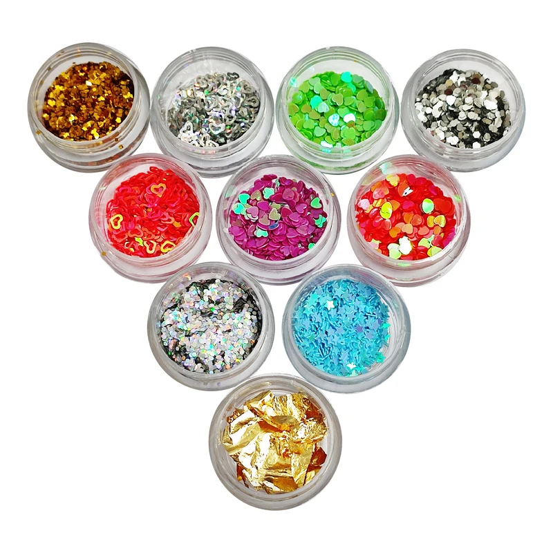 پودر اکلیل مدل درشت وزن 60 گرم بسته 10 عددی