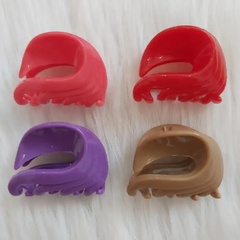 کلیپس مو زنانه طرح موج کد clp390 مجموعه 4 عددی