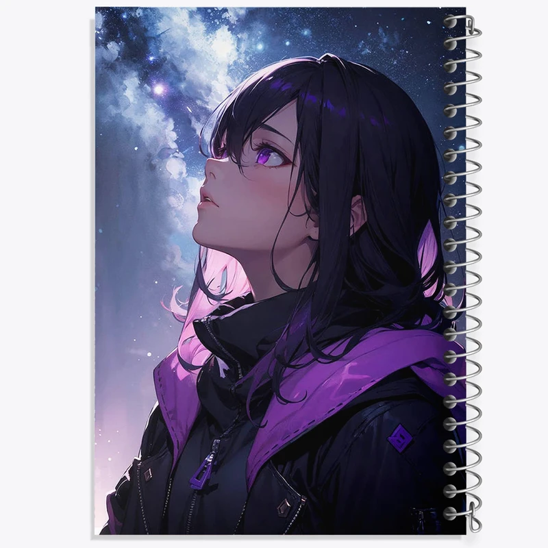 دفتر نت موسیقی 50 برگ خندالو مدل دختر انیمه ای کد N1682