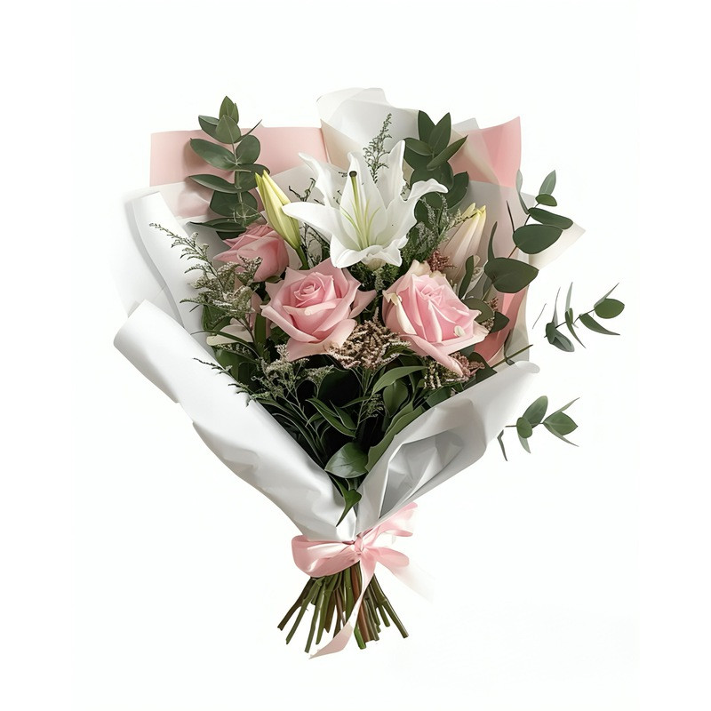 دسته گل رز طبیعی مدل 06