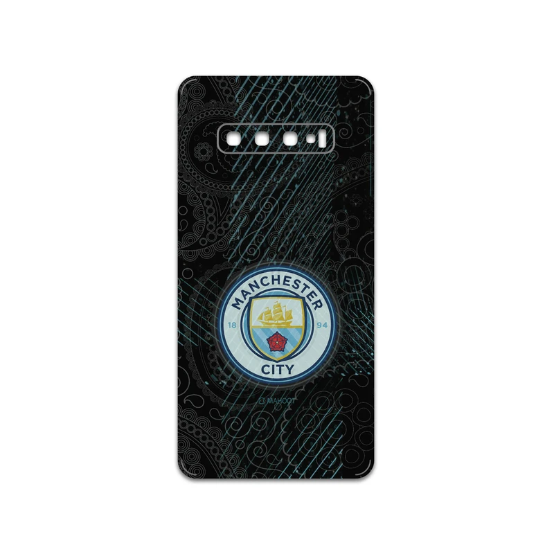 برچسب پوششی ماهوت مدل Manchester-City مناسب برای گوشی موبایل سامسونگ Galaxy S10 Plus