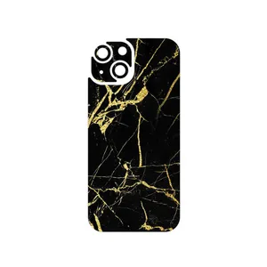 MAHOOT Graphite_Gold_Marble Cover Sticker for Apple iPhone 15